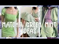 Matcha Mint Green Ideas OOTD // Outfit poses ideas