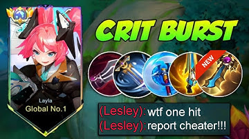 NEW META! LAYLA 100% BEST DAMAGE BUILD AND EMBLEM!! (layla best build 2025) - MUST TRY! | MLBB