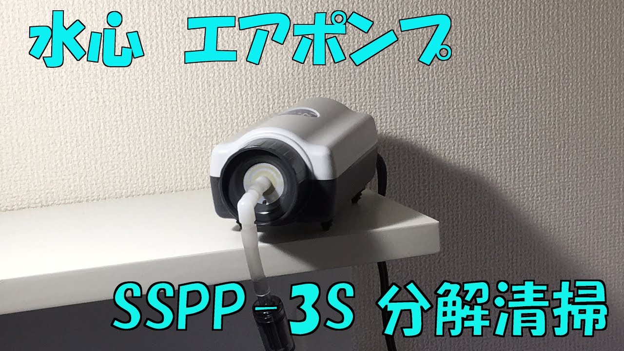 水心エアポンプSSPP-3S 分解清掃 - YouTube