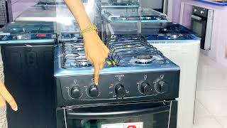 How To Operate and Use Scanfrost CK5400B Gas Cooker With 4 Burners   Oven Section