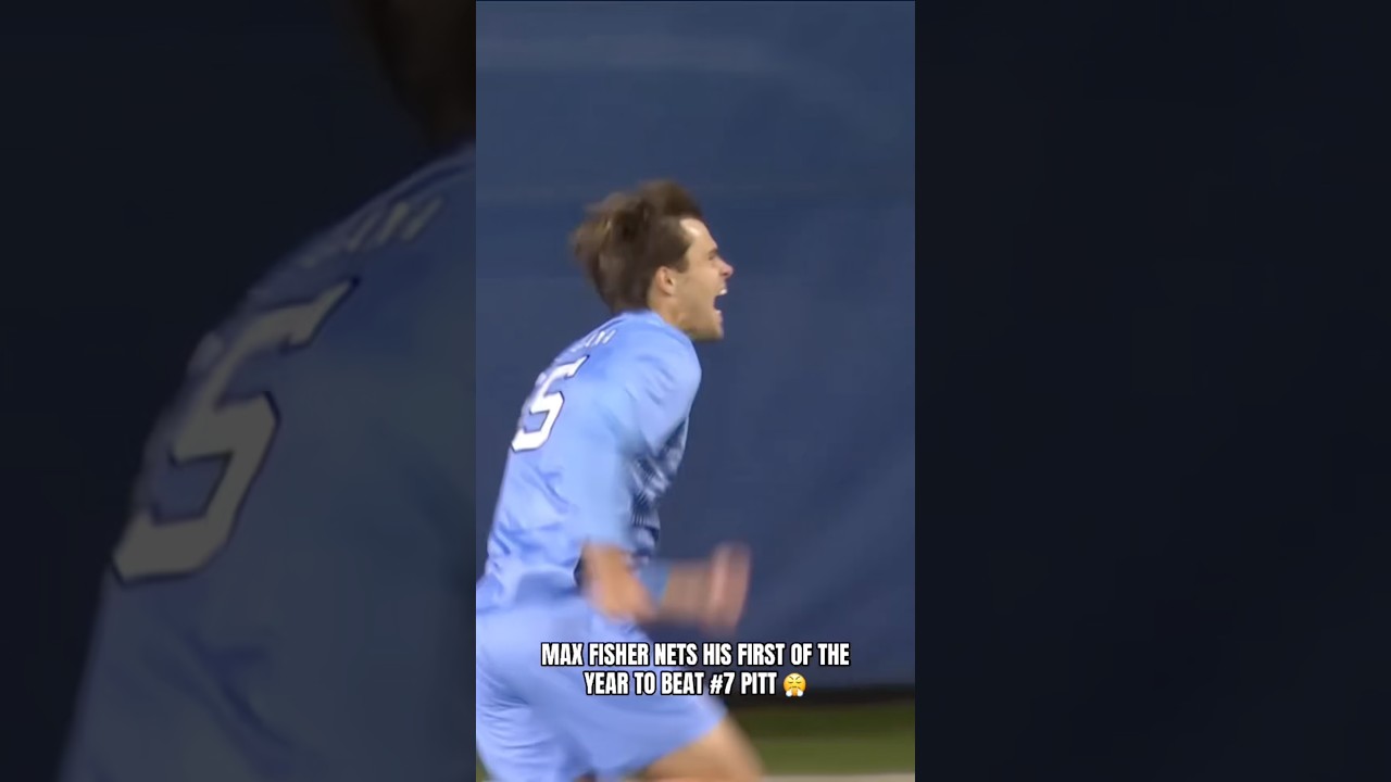 Max Fisher nets one in the 51st minute 💥#unctarheels #collegesoccer #ncaasoccer #soccer #sports