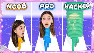 Noob vs. Pro vs. Hacker in Long Neck Run!! Schafft Ava ALLE Level! 💜 Alles Ava Gaming