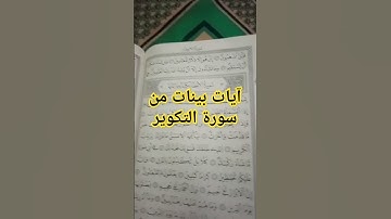 آيات بينات من #سورة_التكوير #اكسبلور #تلاوة_خاشعة #quran #tilawatequran #tilawat #تيك_توك #ترتيل