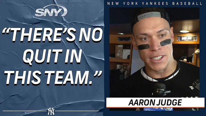 Aaron Judge on Yankees coming back to win ALDS: 'There's no quit in this team' | Yankees Post Game