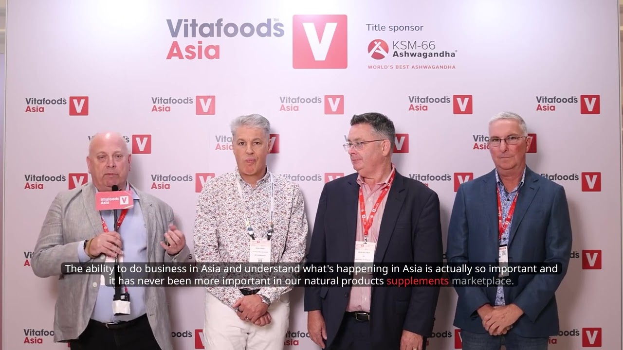 Interview with nutraceutical industry leaders at Vitafoods Asia 2025