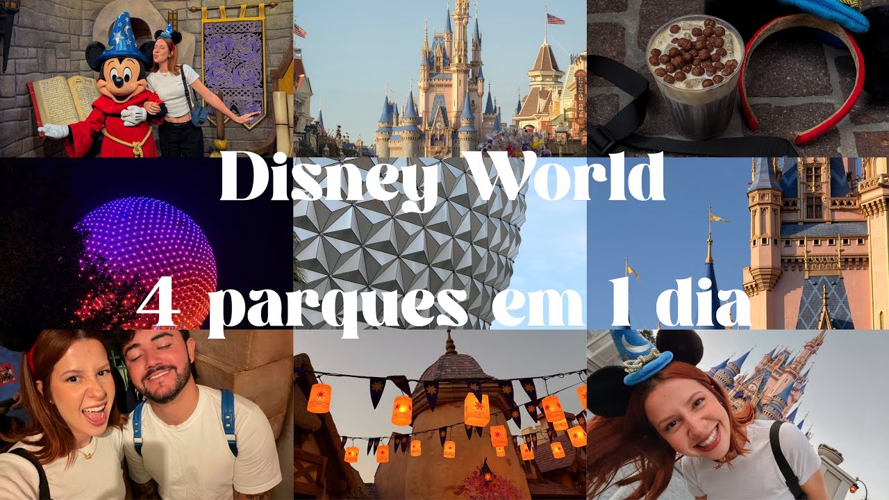 Sobrevivemos a 4 Parques da Disney em 1 Dia!! ✨