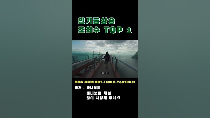 울릉도 전경이 보이는 바닥이 유리인 다리 울릉도 여행 빠니보틀 곽튜브 한화 치어리더 우수한 하지원 주간 인기급상승영상 조회수