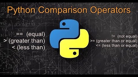 Python Tutorial for Beginners (TAGALOG VERSION) - #18 Comparison Operators