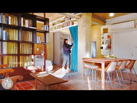 Vidéo: Couleurs contrastantes et matériaux divers dans un appartement moderne à Moscou