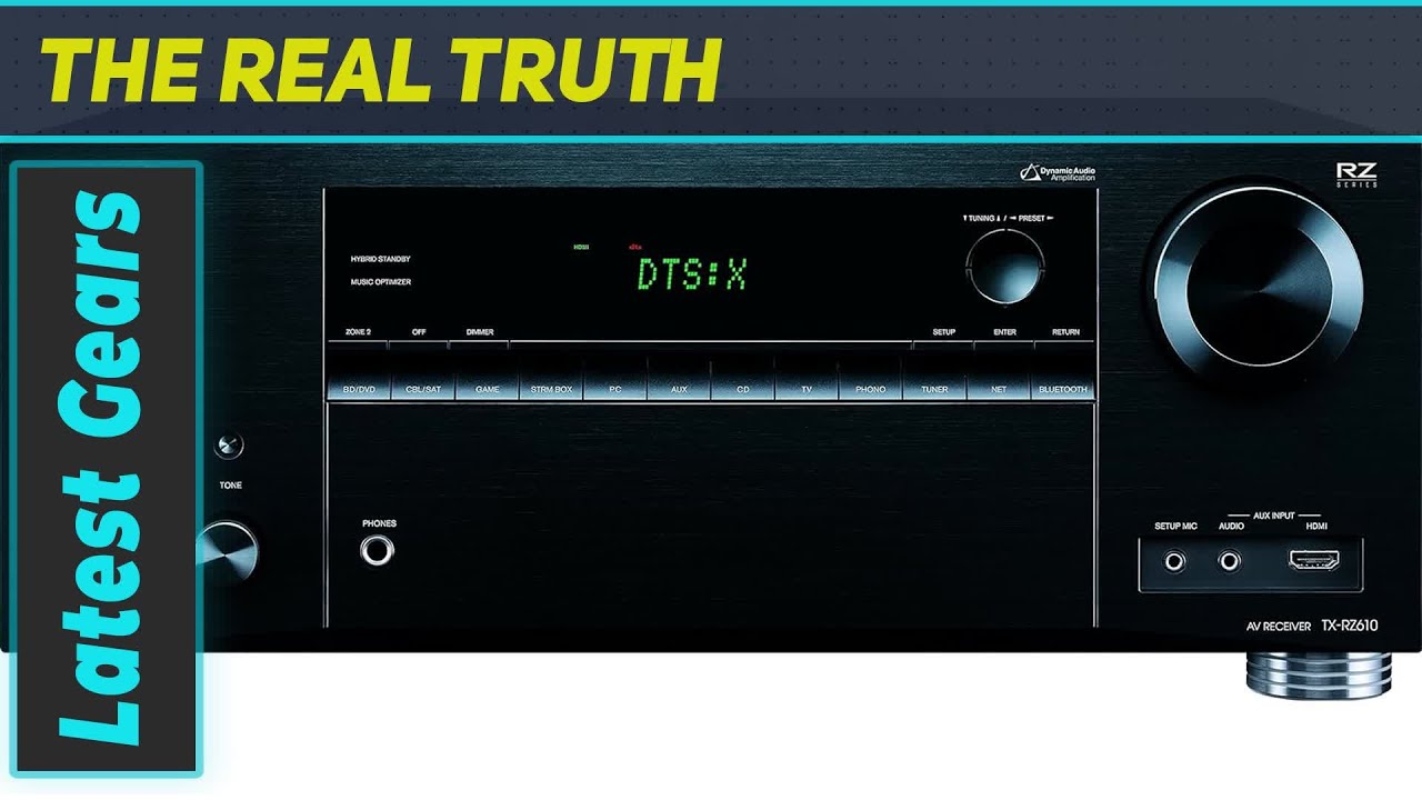 Onkyo TX-RZ610 7.2 Channel Network A/V Receiver - Unmatched Audio