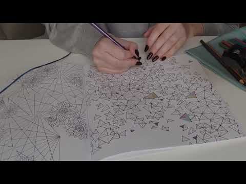 ASMR Colour with Me | Pencil Sounds and Whispering