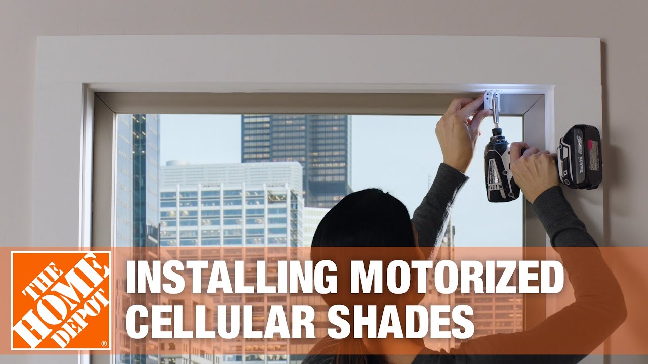 How to Install Motorized Shades | The Home Depot - YouTube