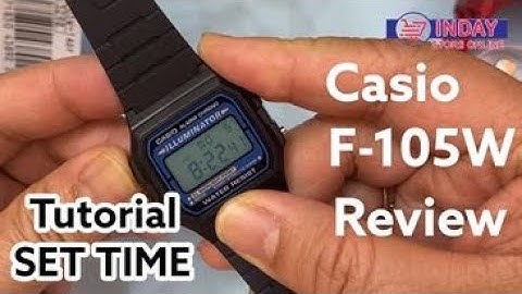 Casio F-105W REVIEW and TUTORIAL on How to SET TIME