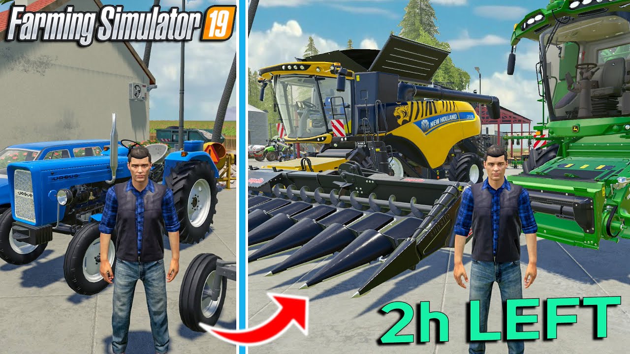 I spent 24h Harvesting with a NEW HARVESTER + Buying more Land Farming Simulator 19 Timelapse