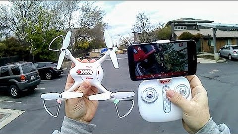 Syma X23W Wi-Fi Fpv Drone Unboxing & Test Flight