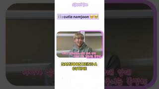 jungkook cant resist namjoon&#39;s cuteness #bts #rm
