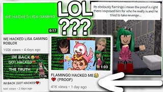 This Roblox Youtuber Got Hacked And Blamed Flamingo Youtube - roblox hacking flamingo