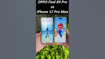 OPPO Find X9 Pro vs iPhone 17 Pro Max Hands-on