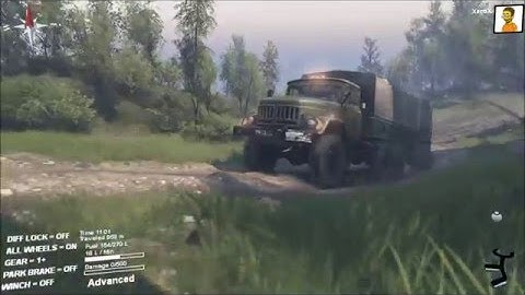 Spintires Tutorial - How to unlock the garage on The Hill with a B-131 2-star truck in 5min