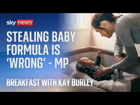 'Theft is wrong' minister says when asked about people shoplifting baby formula.