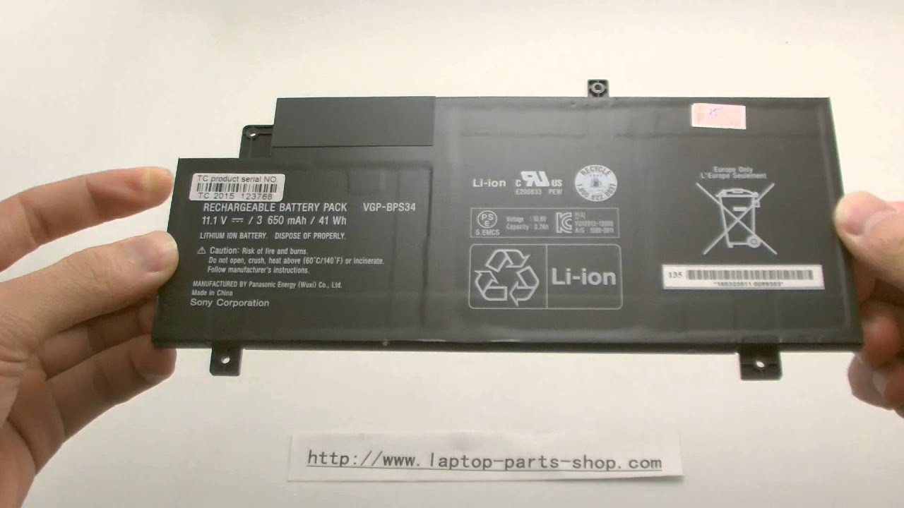 SONY VGP-BPS34 computer batteries, Laptop Battery