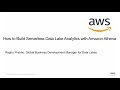 How to Build Serverless Data Lake Analytics with Amazon Athena - AWS Online Tech Talks