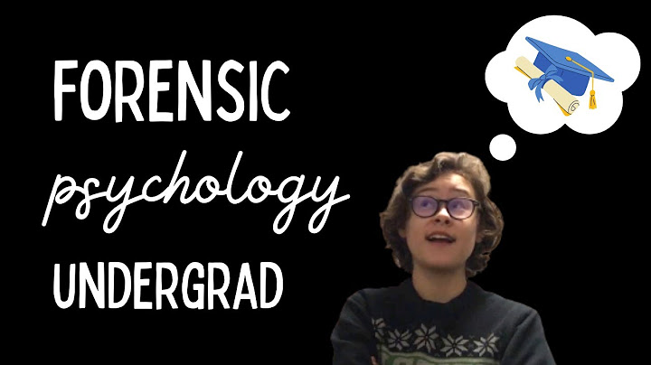 What can you do with a forensic psychology bachelors degree