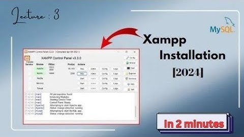 How to install XAMPP on windows [2024] || Run phpmyadmin || MySQL Playlist #xampp