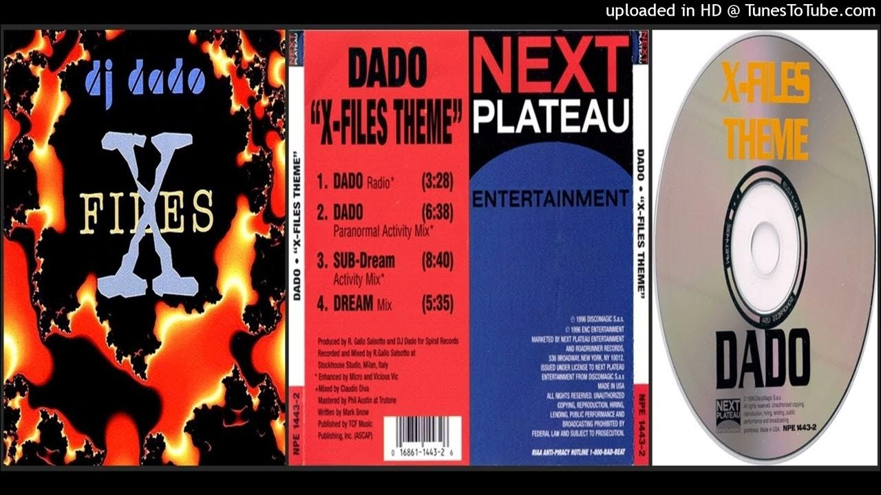 X files dado. Dj dado x-files theme (single) (1996). dj dado 1996 - va - dj dado presents - odyssey one compilation.