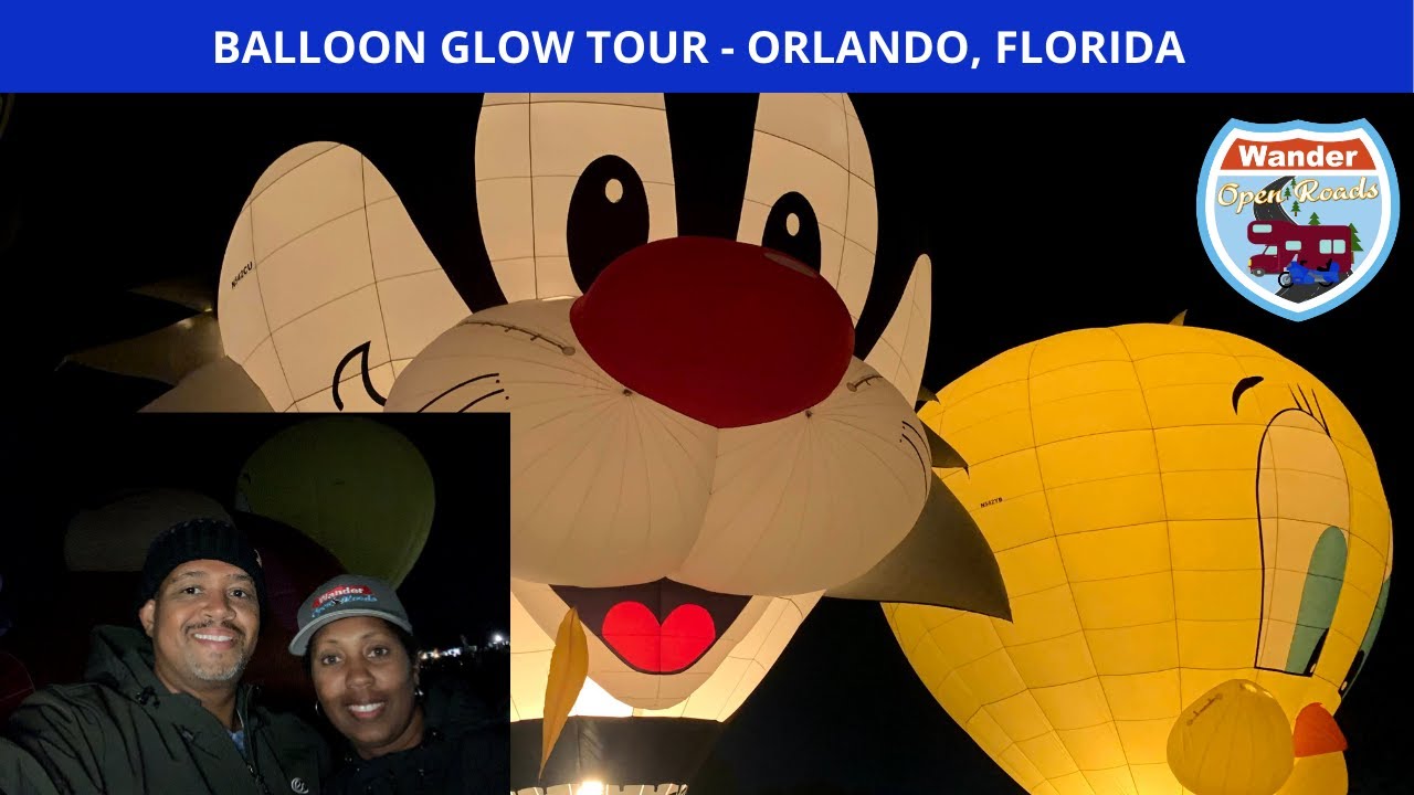 Balloon Glow Tour - Orlando, Florida with hot air balloons and awesome