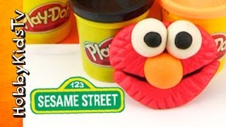 PLAY-DOH Elmo Sesame Street + HobbyBaby HobbyKidsTV