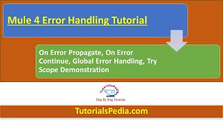 Mule 4 Error Handling Tutorial  |  On Error Propagate | On Error Continue | Global Error Handler