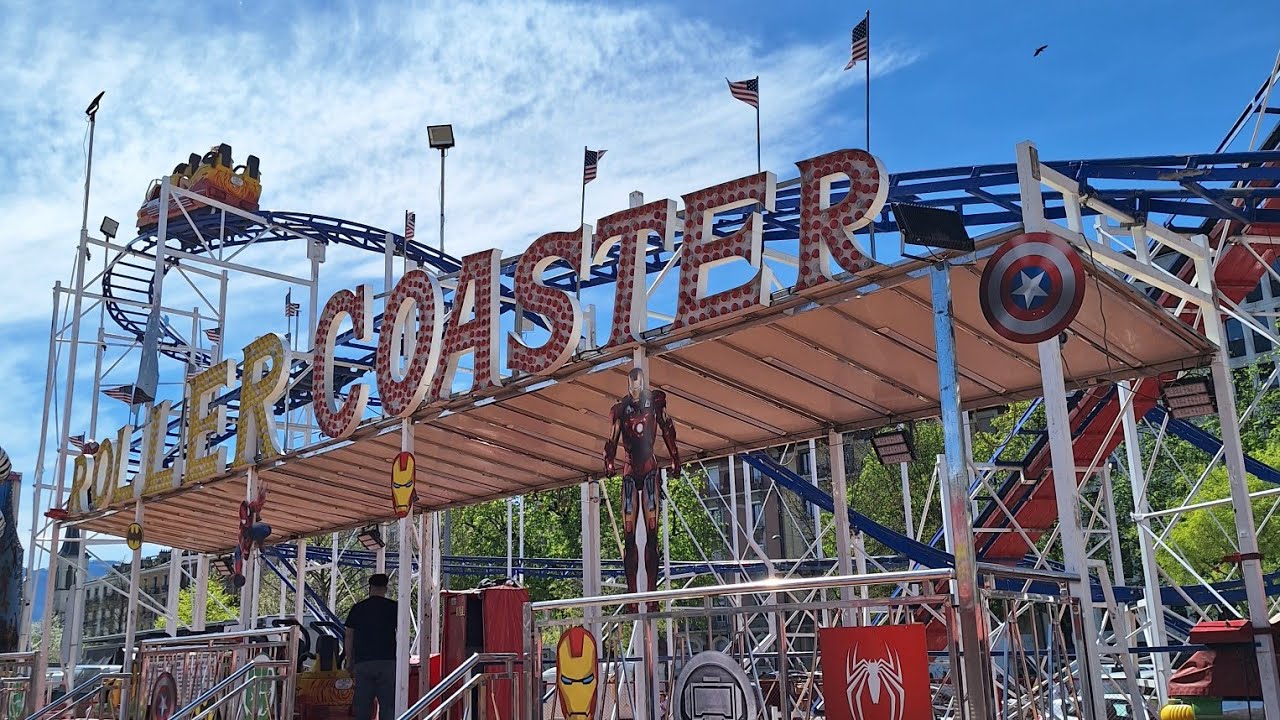 Roller Coaster Luna Park Plainpalais Genf Geneve Onride POV roller-coaster-luna-park-plainpalais-genf-geneve-onride-pov