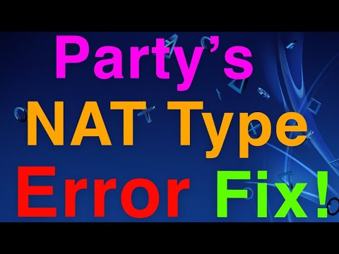 PS4 How to FIX PARTY’S NAT TYPE ERROR! New Solution!