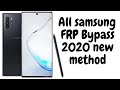 All Samsung FRP bypass 2020-2021 new method