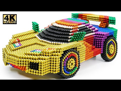 DIY - How To Make Supercar From Magnetic Balls ( Satisfying ) | Magnet World 4K