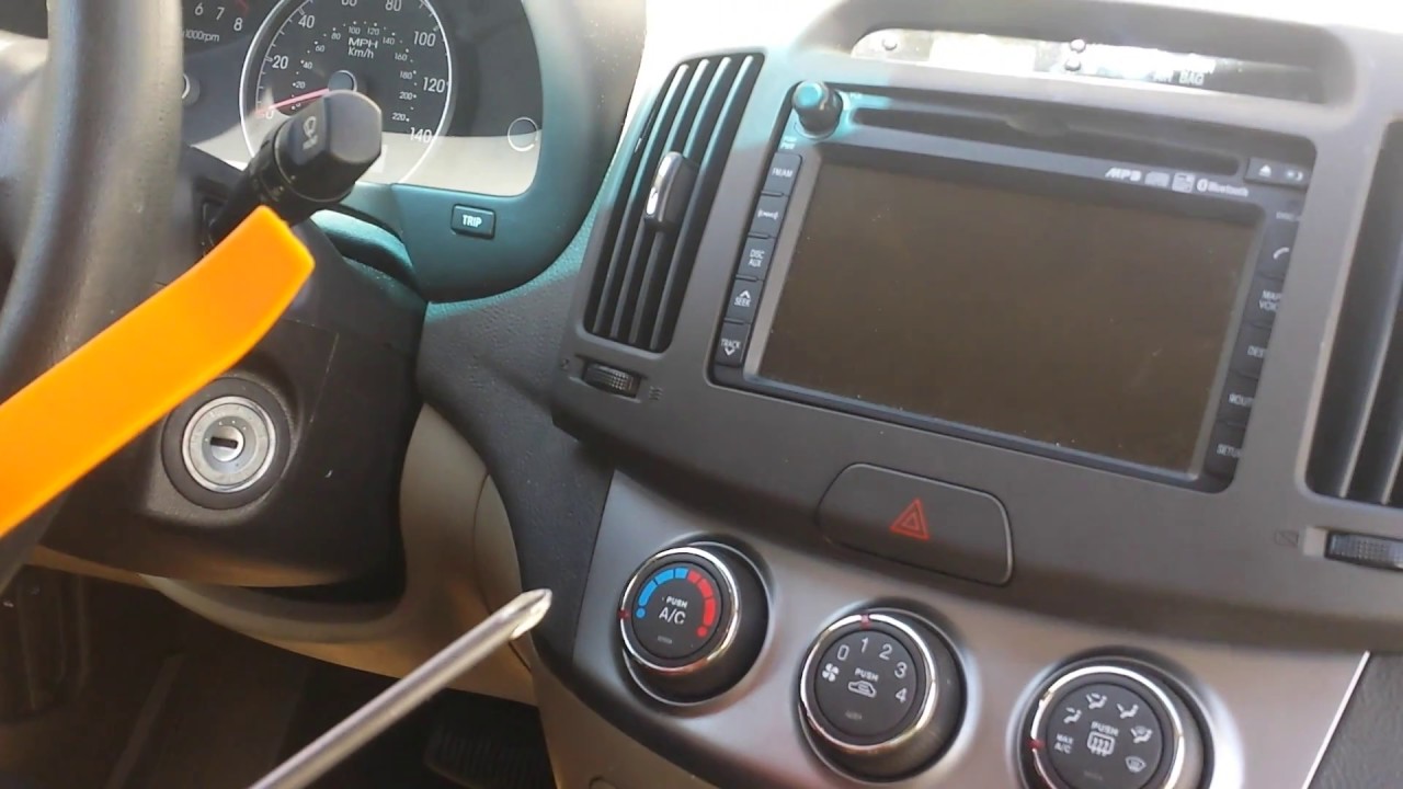 How To Remove Radio Navigation Cd Player From Hyundai Elantra 2010 For Repair