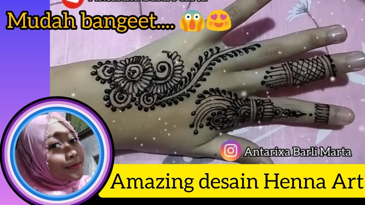 Amazing Desain  Henna  art Mudah Simple  dan Praktis YouTube