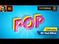 How to Create a Cool 3D Isometric Text Effect in Adobe Illustrator | Tutorial