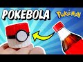 COMO FAZER POKEBOLA COM TAMPINHA DE GARRAFA, TUTORIAL DIY