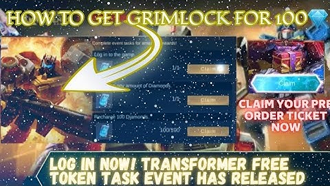 HOW TO GET GRIMLOCK SKIN FOR ONLY 100 DIAMONDS IN MLBB X TRANSFORMERS USING FREE PASS EVENT | MLBB