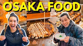 OSAKA FOOD TOUR - We try the BEST Japanese food around Namba, Dotonburi, Shinsekai & Sonezaki