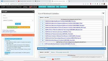 AcSIR LIST OF SHORTLISTED CANDIDATES & DATE OF INTERVIEW IS OUT FOR PhD Program January 2024 Session
