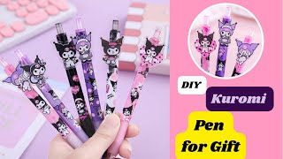 DIY Kuromi Pen For Gift / Pen Decoration Ideas / Kawaii Pen Set