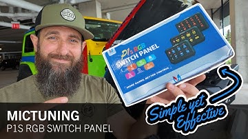 Must-Have Jeep Upgrade! Mictuning P1s RGB 8-Gang Switch Panel Install & Review | Wrangler JL