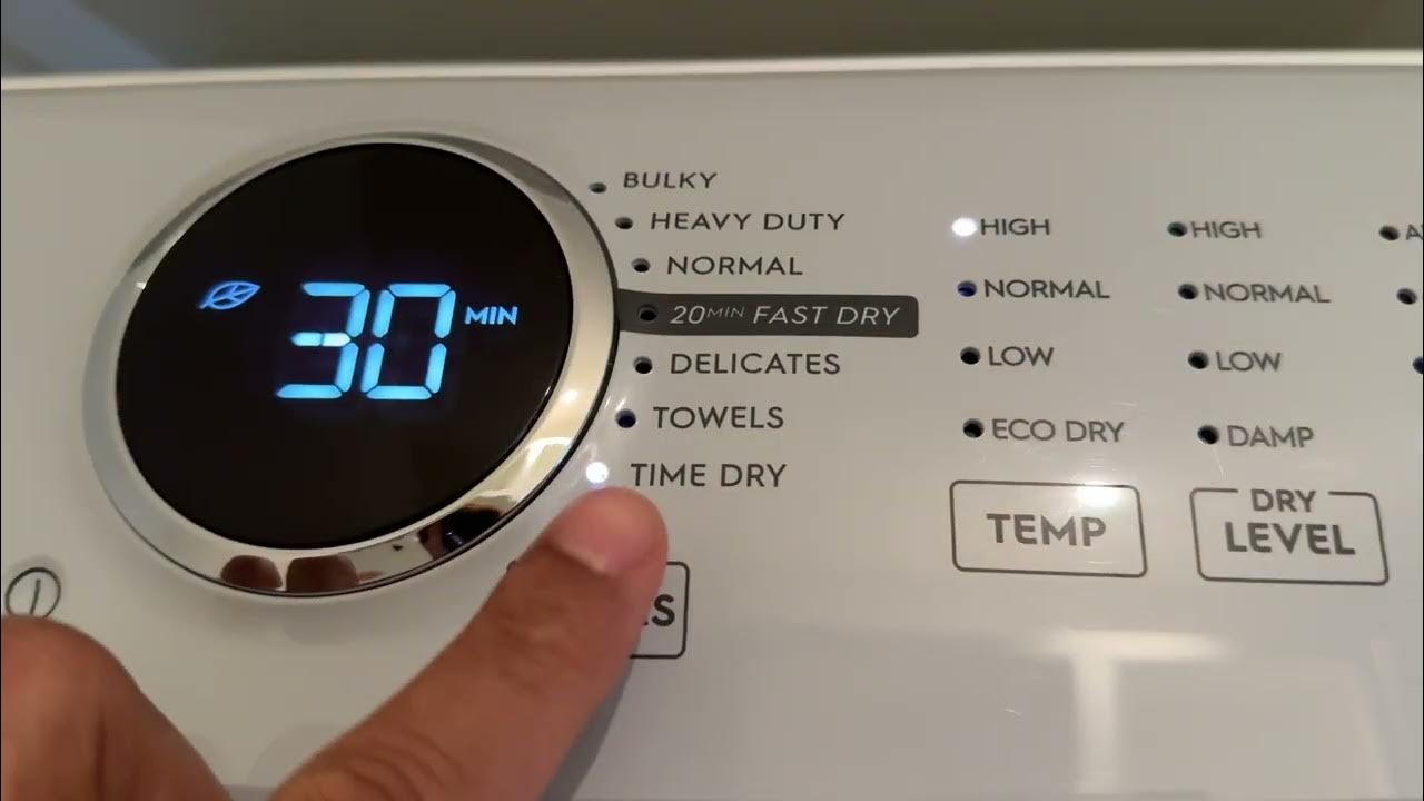How to Use Electrolux Dryer YouTube