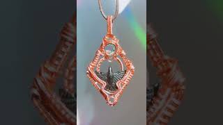 A custom wire wrap 💗 #wirewrapping #jewelry #handmade