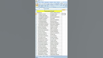 How do you freeze panes in Excel?