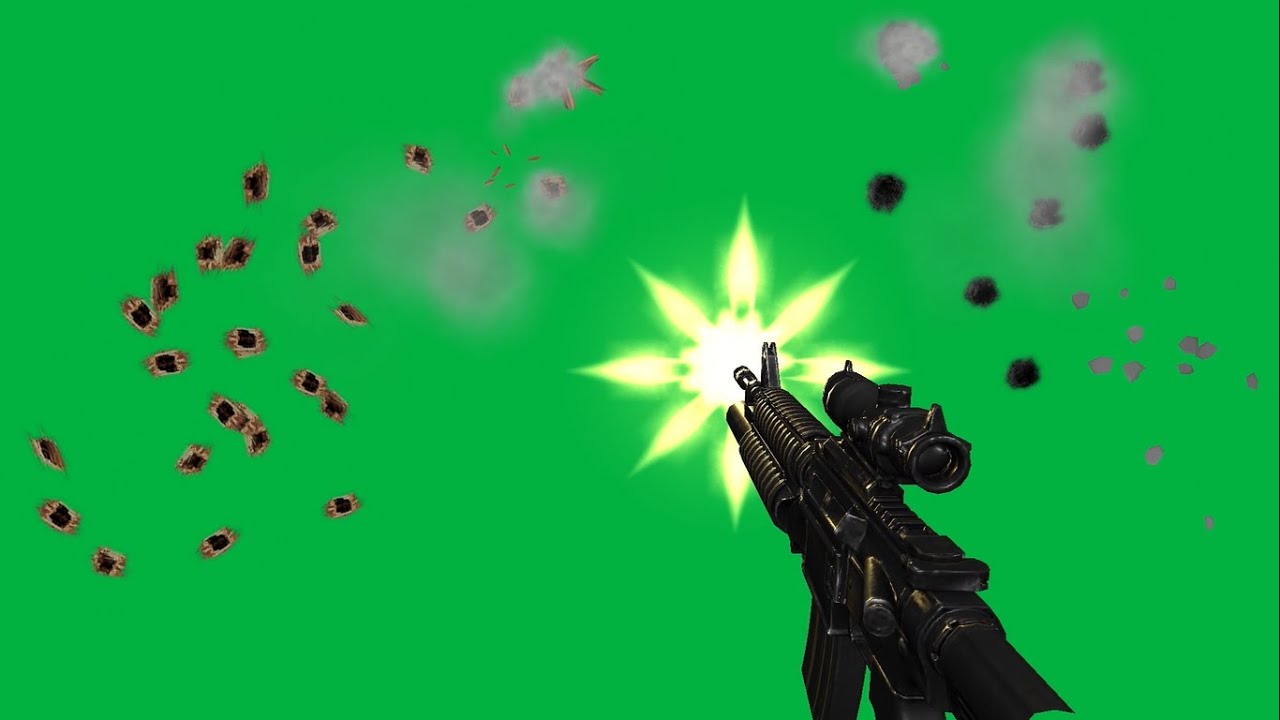 Bullet Green Screen. Bullet effect