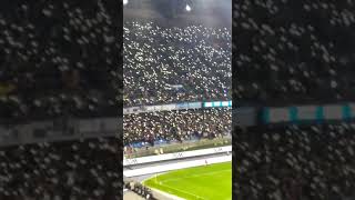 Abbiamo un sogno nel 💙#napolijuventus 🖐️😝🖕 #coreografia luci e #cori #stadiomaradona.. Sarò con te!